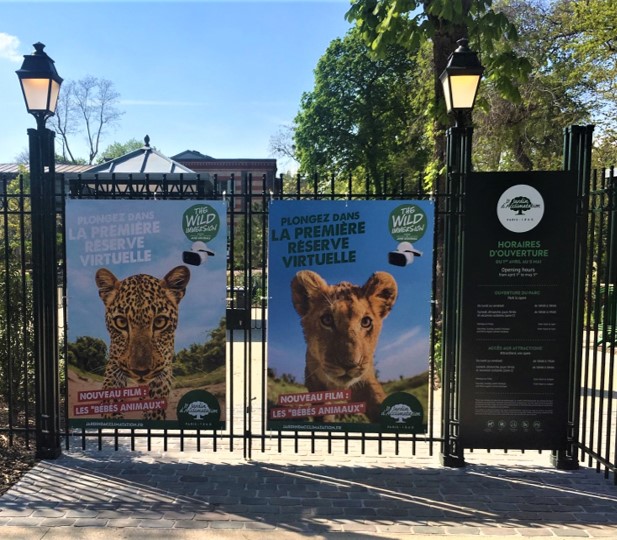 panneaux signalétique le jardin d'acclimatation